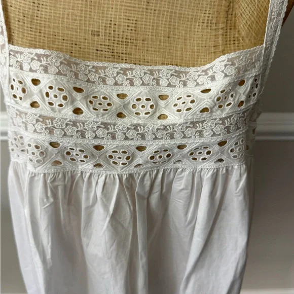 COPY - J Crew White Lace Trim Maxi Dress M - Picture 5 of 10
